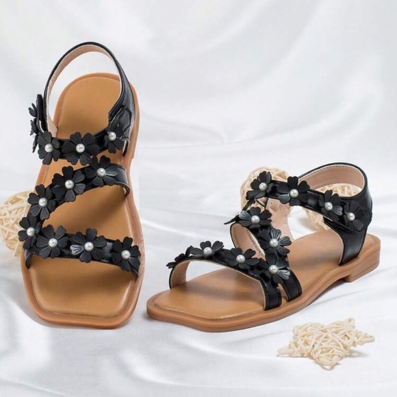Other - Girl Blossom Tan Sandals- (12.5)